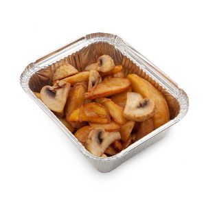 Картофель жареный с грибами - заказать веганское Симферополь