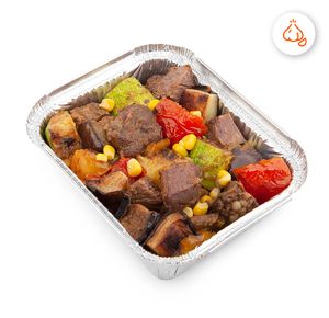 Сковорода с томленой говядиной - заказать вторые блюда Симферополь