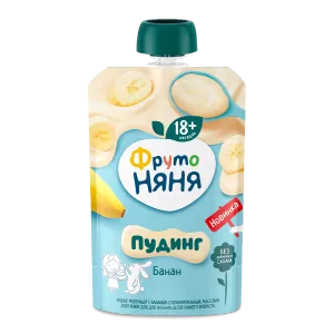 ФРУТОНЯНЯ Молочный пудинг 90г с бананом - заказать пудинг Севастополь