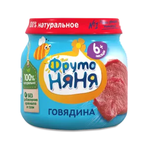 ФРУТОНЯНЯ Пюре 80г говядина - заказать пюре Севастополь