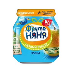 ФРУТОНЯНЯ Пюре 100г груша натуральное - заказать пюре Севастополь