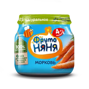 ФРУТОНЯНЯ Пюре 80г морковь - заказать пюре Севастополь