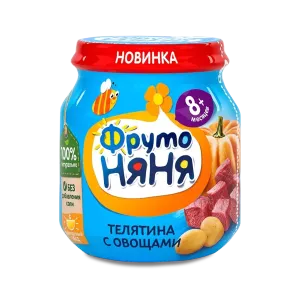 ФРУТОНЯНЯ Пюре 100г телятина-овощи - заказать пюре Севастополь