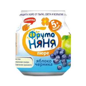 ФРУТОНЯНЯ Пюре 100г яблоко-черника - заказать пюре Симферополь