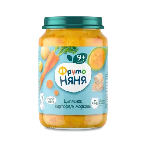 ФРУТОНЯНЯ Пюре 190г цыпленок-картофель-морковь - заказать пюре Севастополь