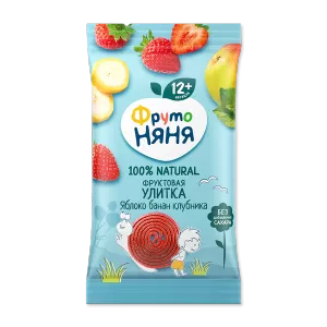 ФРУТОНЯНЯ фруктовые кусочки из яблок, клубники и банана, 15 г - заказать детские снеки Севастополь