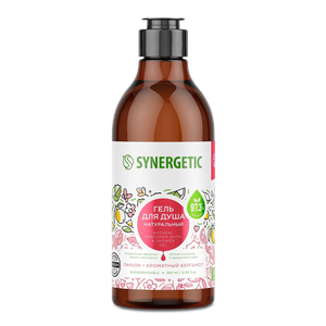 Натуральный биоразлагаемый гель для душа SYNERGETIC Пачули и ароматный бергамот, 380мл - заказать для тела Симферополь