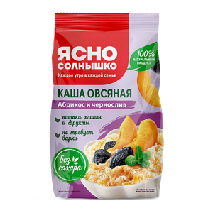 Ясно Солнышко овсяная Абрискос-Чернослив, 300г - заказать готовый завтрак Симферополь