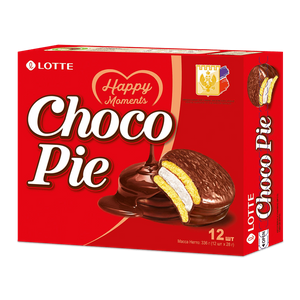 Печенье LOTTE Choco Pie бисквитное в шоколадной глазури, 336г - заказать печенье Симферополь
