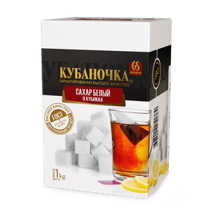 Сахар рафинад пресованный "Кубаночка" 1000г - заказать сахар Симферополь
