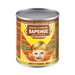 Молоко цельное сгущенное ВАРЕНОЕ МАЛЬЧИК с сахаром, 370г - заказать консервы Симферополь
