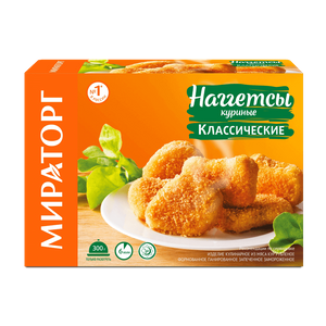 МИРАТОРГ Наггетсы куриные классические зам. 300г - заказать замороженные готовые блюда Симферополь