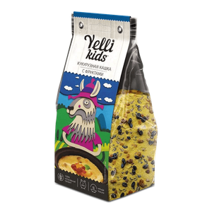 Кукурузная кашка с фруктами YELLI KIDS 120г - заказать продукты быстрого приготовления Севастополь