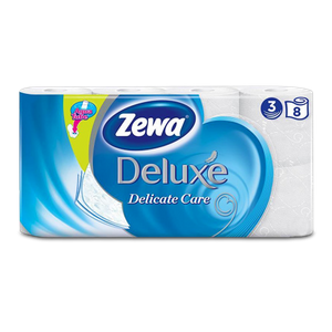 Zewa Deluxe туалетная бумага 8 шт 3 слоя белая - заказать бумажная продукция Симферополь