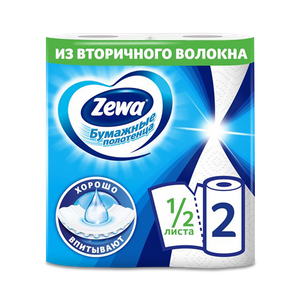 Zewa бумажное полотенце 2 шт кухонные 2 слоя - заказать бумажная продукция Симферополь