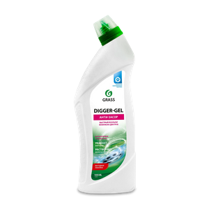 Grass средство д/прочистки труб 500 мл щелочное "DIGGER-GEL" Premium - заказать для ванны Симферополь