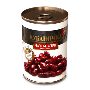 Фасоль красная натуральная "Кубаночка" ж/б 400г - заказать консервы Симферополь