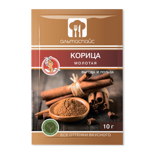 Корица молотая Альтаспайс, 10г - заказать специи Севастополь