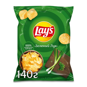 Lays молодой зелёный лук, 140г - заказать  Симферополь