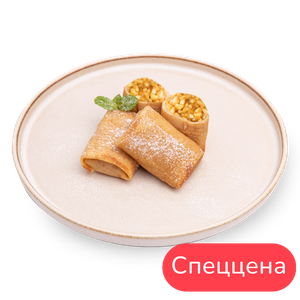 Блины с яблоком, изюмом и сгущенкой - заказать завтраки Севастополь