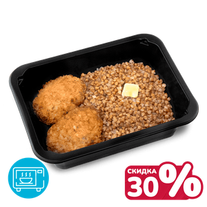 Распродажа Гречка с мясной котлетой 250г - заказать  Ялта