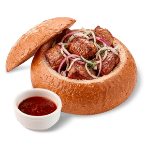 Шашлык свиной в булке - заказать  Севастополь